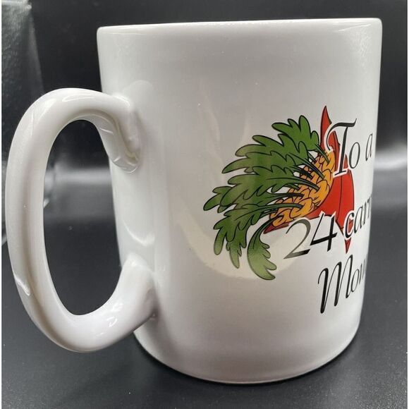 Vintage Mothers Day Bunny Warner Bros 1996 Mug 24 Carot Mom. New w/out box. - Picture 6 of 7